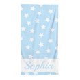thumbnail image 2 of Leeye Customizable Beach Towel with Initials, Personalized Coastal Towel for Swimming Pool and Travel Comfort, Light Blue, 59.06x29.53in, 2 of 4