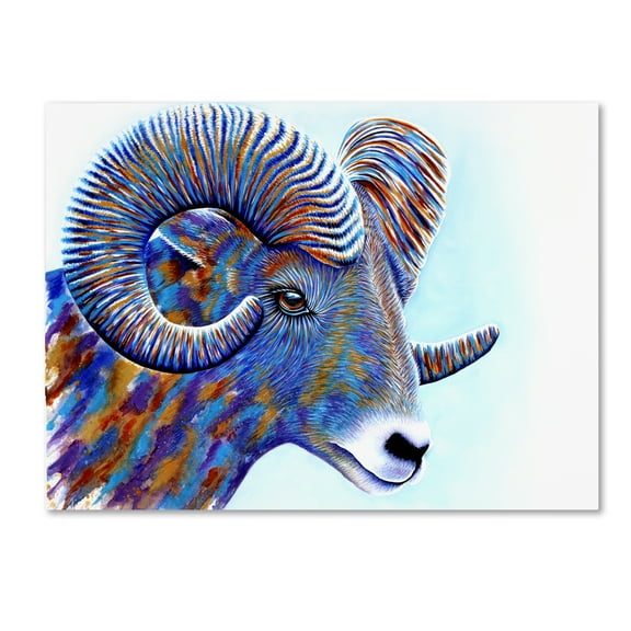Trademark Fine Art 'Ram' Canvas Art by Michelle Faber