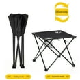thumbnail image 4 of CEHVOM Spring Saving! Folding Camping Table Portable,Small Beach Table with 2 Cup Holders and Handbag,Mini Foldable Beach Table for Camping Beach Fishing Bonfire and Picnic, 4 of 8