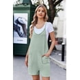 thumbnail image 2 of Ekouaer Womens Summer Casual Sleeveless Rompers Loose Spaghetti Strap Shorts Overalls Outfits 2026 Jumpsuits With Pockets, 2 of 6