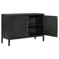thumbnail image 3 of Rhomtree Easy Assembly Sideboard MDF Metal, Black, 3 of 8