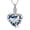 A Siver-Blue, variant on Butterfly Heart Urn Necklaces Cremation Jewelry for Ashes for Women Men Memorial Human Ashes Pendant