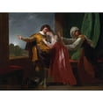 thumbnail image 2 of Benjamin West 18x15 Black Ornate Wood Framed Double Matted Museum Art Print Titled - Romeo&nbsp;And Juliet, 2 of 5