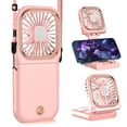 thumbnail image 1 of Ventilador de cuello portátil Allxin Mini Quiet USB recargable rosa, 1 of 6
