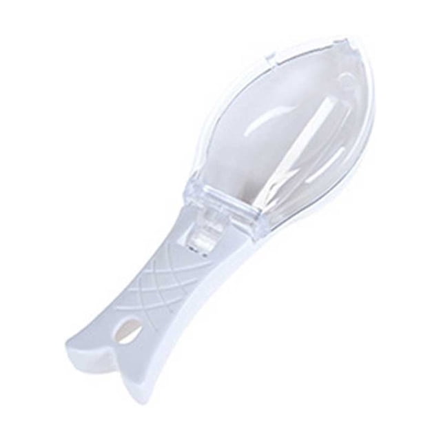 Guardoinrt Scale Remover ABS Removing Tools Scraping Fish Scaler Cleaning Tool Seafood Multifunctional Household Scales Graters White 1Set