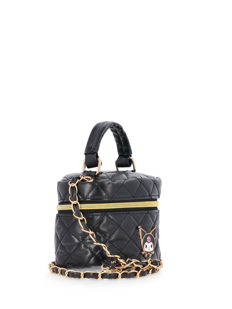 Sanrio Kuromi Girls Quilted Faux Leather Mini Crossbody Bag  display picture 1