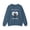Indigo Blue, variant on Double Cat Heart Sweatshirt, Heart Sweatshirt, Cat Sweatshirt, Valentine's Day Sweatshirt, 50/50 Cotton-Poly Animal Sweatshirt 131