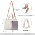 thumbnail image 3 of Bolso CLUCI de pana para mujer, moda casual, negro, 3 of 6