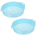 thumbnail image 1 of Uxcell Garden Sifting Pan Plastic Potting Sieve Mesh Filter Soil Screen Tool, Blue 2 Pack, 1 of 1