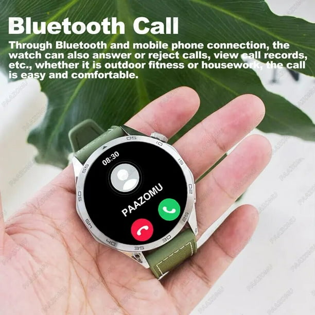New For Huawei Watch GT4 Smartwatch Men Bluetooth Call 1.55 AMOLED Screen 100 Sports Fitness Watch IP67 Waterproof Smartwatch Leather Black 2