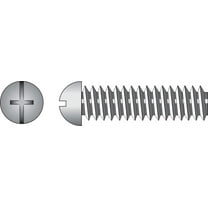 Hillman Machine Screws No. 8 - 32 X 1/2 " Zinc Combination/Phillips/Slotted Round Head Box 100