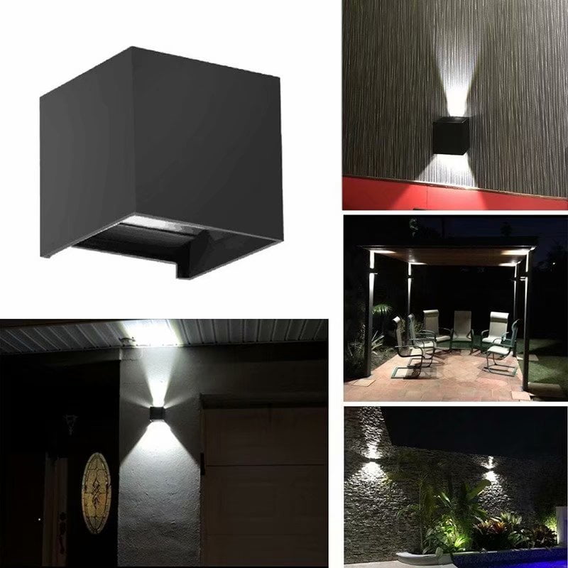 12W COB LED Wandlampe Cube Wandleuchte Beleuchtung Wohnzimmer Effektleuchte Weiß