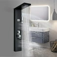 thumbnail image 2 of Zovajonia Shower Panel Tower System ,  Stainless Steel Shower Tower , Waterfall Showerhead, Shower Jets,  Rain Shower System Oil Rubbed Bronze, 2 of 7