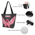 thumbnail image 4 of Disketp Ribbon With Angel Wings Bolsa de Hombro Casual para Mujer, Bolso Cruzado para Compras, Viajes y Uso Diario, 4 of 6