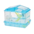 thumbnail image 1 of IRIS USA 587120 2-Level See-Through Plastic Hamster Cage with Wheel, Trans Blue, 1 of 4