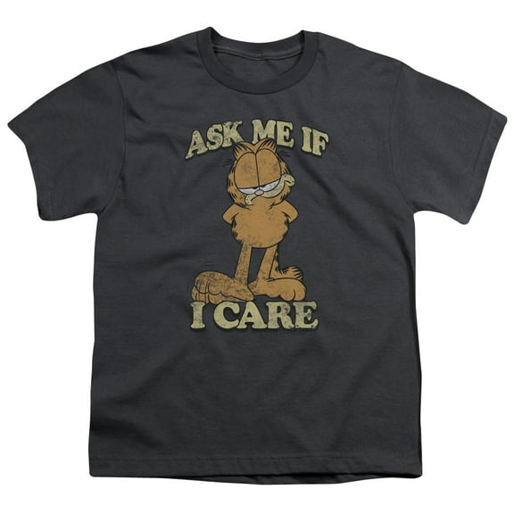 Garfield - Ask Me - Youth Short Sleeve Shirt - Medium