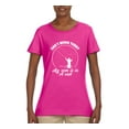 thumbnail image 2 of Wild Bobby, Can't Work Today My Arm Is In A Cast, Fishing, Women Graphic Tee, Fuschia, Small, 2 of 5