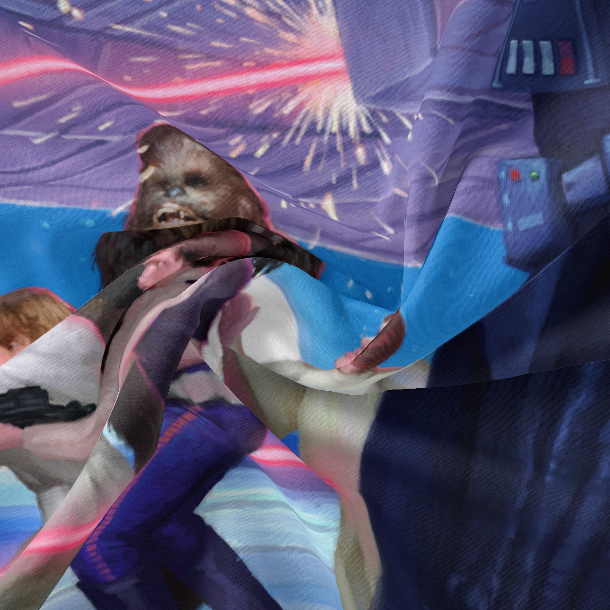 Star Wars 1 Yard 100% Cotton Final Battle, Multi-color, 44" Wide for Quilting & Sewing
