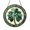 Stained Glass 5.9 Inch, variant on Green Clover Leaf Stained Glass Suncatcher Window Hanging Decor, Botanical Window Ornament With Clover Leaf Design