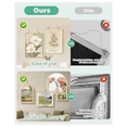 thumbnail image 3 of Adjustable Picture Hanging Wire and D Rings, with Small Clips, 8pcs 3-Hole D Rings with Screws, for Mirror/ Frame,1 set * picture hanging kit, 3 of 6