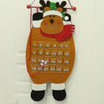 thumbnail image 3 of Felt Christmas Advent Calendars, Santa/snowman/elk Calendar Pendant With Pockets,diy Advent Calendar Fill Yourself Christmas Decora Brown)(1pc, 3 of 5