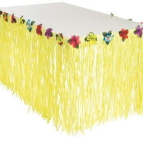 Luau Yellow Table Skirt - Party Supplies - 1 Piece