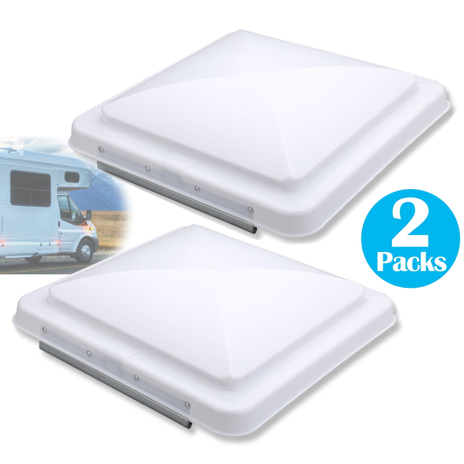 2 Packs Car RV Vents Replacement RV Roof Vent Cover 14x 14 White Vent   53dd33c0 6548 40e1 B22e Da7026a55ee5 1.77735c06586baba0d2e1c28a1c21cc68 