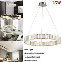 Modern Large Chandelier Crystal Ring Ceiling Light Living Room Lighting Fixture
