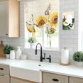 thumbnail image 5 of Farm Sunflowers Balloon Curtains for Windows, Bedroom Curtains 54 Inch Length, Retro Flowers Butterfly Botanical Beige Tie Up Curtains Panels Thermal Insulated Bathroom Curtains Window 42"x54", 5 of 8