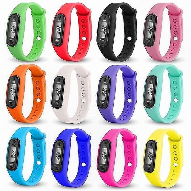 Fitness Tracker with Step Counter and LCD Display for All Ages