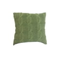 thumbnail image 2 of 18" x 18" Cable Knit Pillow - Green, 2 of 2