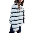 thumbnail image 2 of Guzom Womens Faux Fur Coats- Loose Long Sleeve Winter Jackets White, 2 of 7