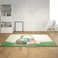 thumbnail image 2 of Easter Egg Soft Coated Wheaten Terrier Bunny Ear Welcome Spring Truck Indoor Rug Wheatie Dog Lover Carpet Living Bed Room Sofa Home Decor - 12002, 2 of 5