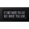 thumbnail image 2 of Mullan, Michael 24x12 Black Modern Framed Museum Art Print Titled - Its Where You Love, 2 of 5