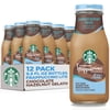 Starbucks Lite Chocolate Hazelnut Gelato Frappuccino Lite Iced Coffee Drink, 9.5 fl oz Bottles, 12 pack