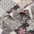 thumbnail image 4 of 3-Piece King Size Quilt Set - Gray Patchwork Bedspread Coverlet with 2 Pillow Shams, Microfiber, 4 of 6