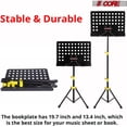 thumbnail image 5 of 5 Core Sheet Music Stand Professional Folding Adjustable Portable Orchestra Music Sheet Stands, Heavy Duty Super Sturdy MUS YLW, 5 of 8