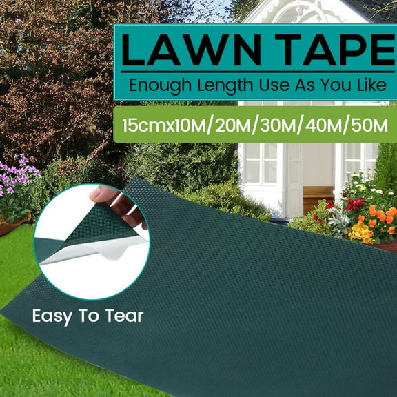 verlacod 2Pcs 10M Length Artificial Grass Outdoor Area Rug Glue Peel Astro Turf Tape Fake Lawn Jointing Tape
