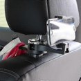 thumbnail image 3 of Gancho oculto 2 en 1 para reposacabezas de coche, con soporte para teléfono, para asiento trasero y bolso, color negro y plateado (1 unidad, 14,5 x 6 x 4 cm), 3 of 4