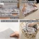 thumbnail image 5 of Alfombra CHAMPLANT Vintage Tradicional Gris 120x180 cm, 5 of 5