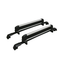 BrightLines Roof Rack Crossbars Ski Rack Combo Compatible with Hyundai Tucson 2016-2021 (Up to 4 Skis or 2 Snowboards)
