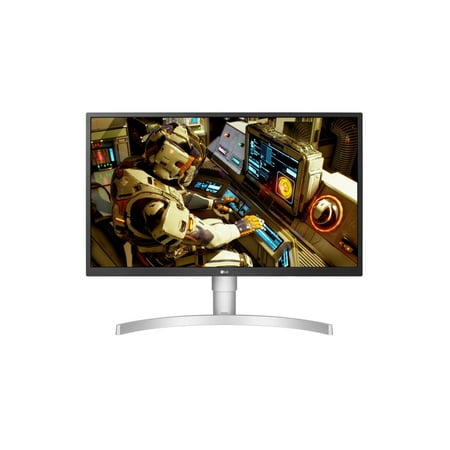 LG 27UL550-W 27 Inch 4K UltraFine IPS LED HDR Monitor with Radeon Freesync Technology and HDR 10, Silver
