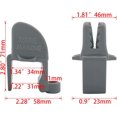 thumbnail image 3 of 4 Pcs Boat Fender Clips Boat Quick Adjust Pontoon Boat Square Rail Fender Cleats/Clips/Hanger for Bumpers, 3 of 5