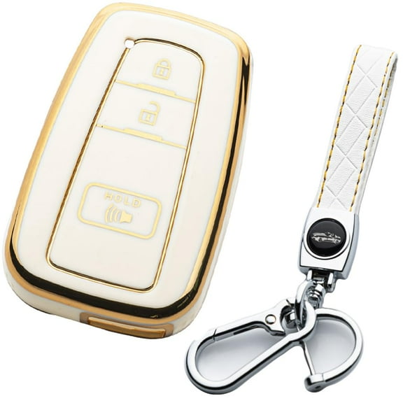 Silicone Key Fob Cover, Precision Fit for Toyota RAV4 (2016 - 2024), Camry, Prius, Prado - Durable, Stylish, Anti - Scratch, Shockproof, Easy - Grip Protection