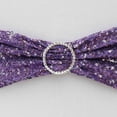 thumbnail image 4 of Balsa Circle 5 Spandex Chair Sequined Sashes Wedding Decorations Purple, 4 of 6