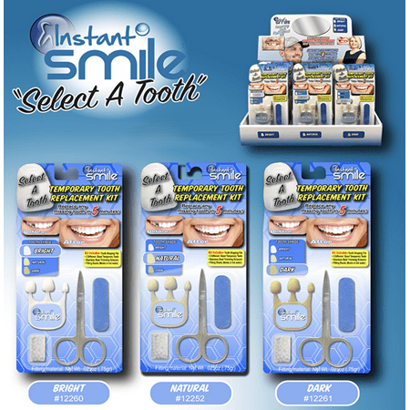 Instant Smile Select A Tooth Temporary Tooth Replacement Kit- Bright