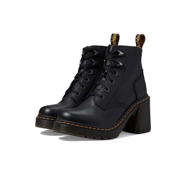 Botas modernas Dr. Martens Jesy para mujer, modelo Sendal, color negro, talla 7