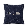 thumbnail image 2 of LNWH Abstract Universe Line Doodle Throw Pillow Covers, Square Soft Linen Decorative Pillow Cases, 20"x20", 2 of 8