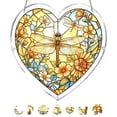thumbnail image 1 of Rompecabezas acrílico atrapaluz con colgante en forma de corazón, 94 piezas, adorno colgante decorativo para interiores y exteriores, 19 cm, 1 of 9