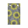 thumbnail image 1 of Abstract Hanging Pocket Organizer, Circular Big Dandelion Petals Shabby Spring Flourish Style on Polka Dots, Printed Polyester Storage Bag with Pockets, 9" x 27", Grey and Yellow, 1 of 2